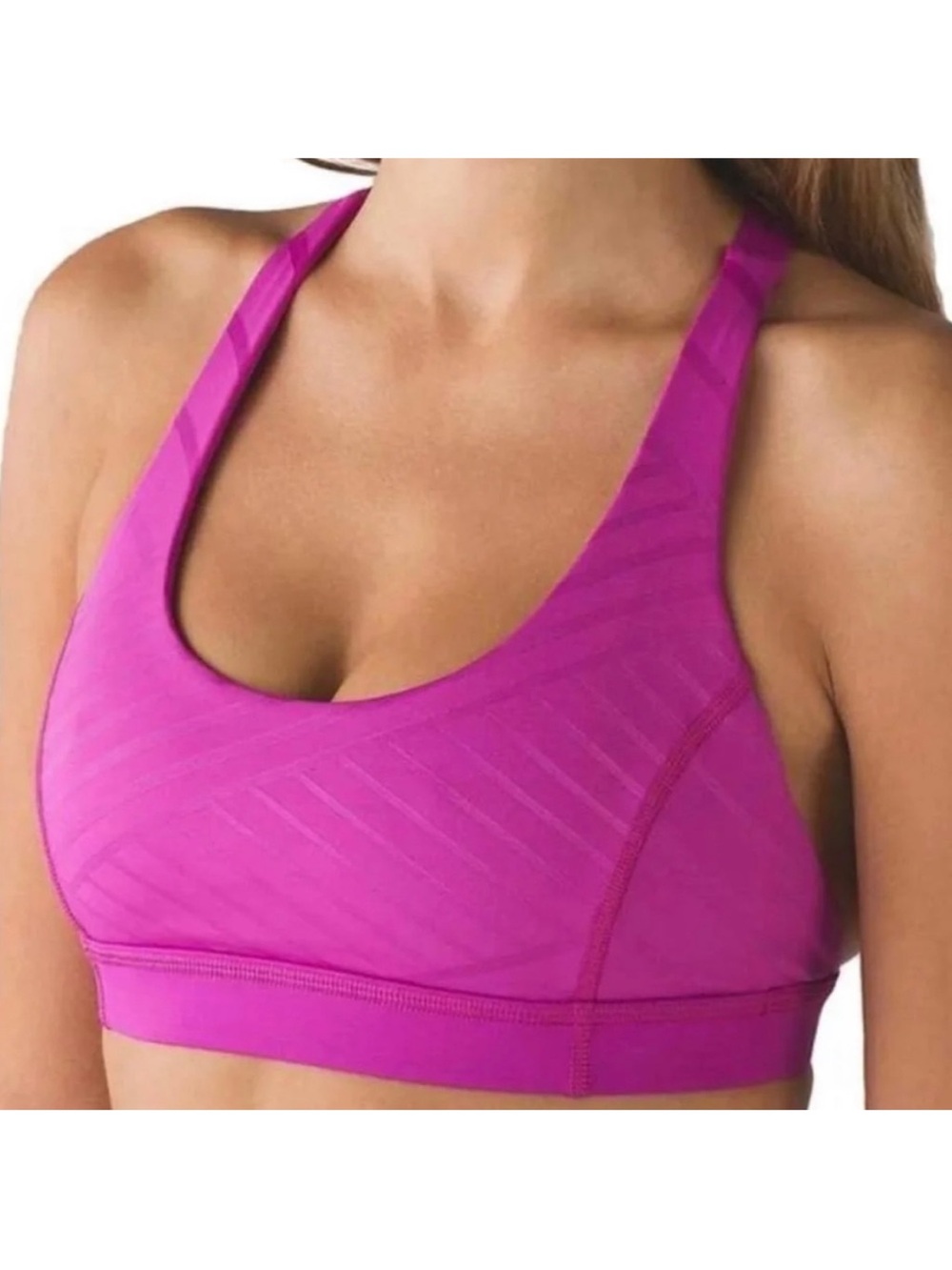 LULULEMON Hot Like Agni Racerback Sports Bra in Polar Pink Color
